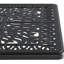 Fonte d'aluminium toutes saisons 7, structure noire, coussin antibruit, ensemble de salle à manger pour 6 personnes, noir, conception ergonomique, capacité de table de 160 lb, 6