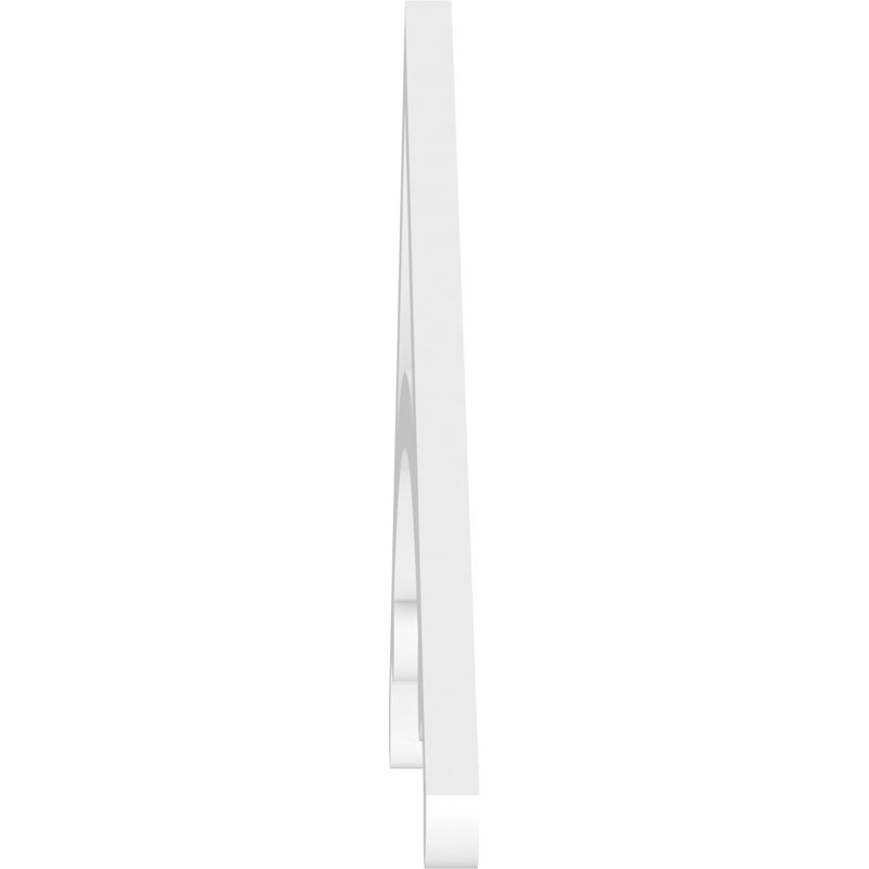 Pignon en PVC de qualité architecturale Legacy, H 16 po x l 48 po x P 1 po, 8 / 12
