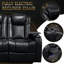 Fauteuils inclinables électriques de qualité supérieure, cuir Nappa de qualité supérieure, sièges de cinéma maison modernes