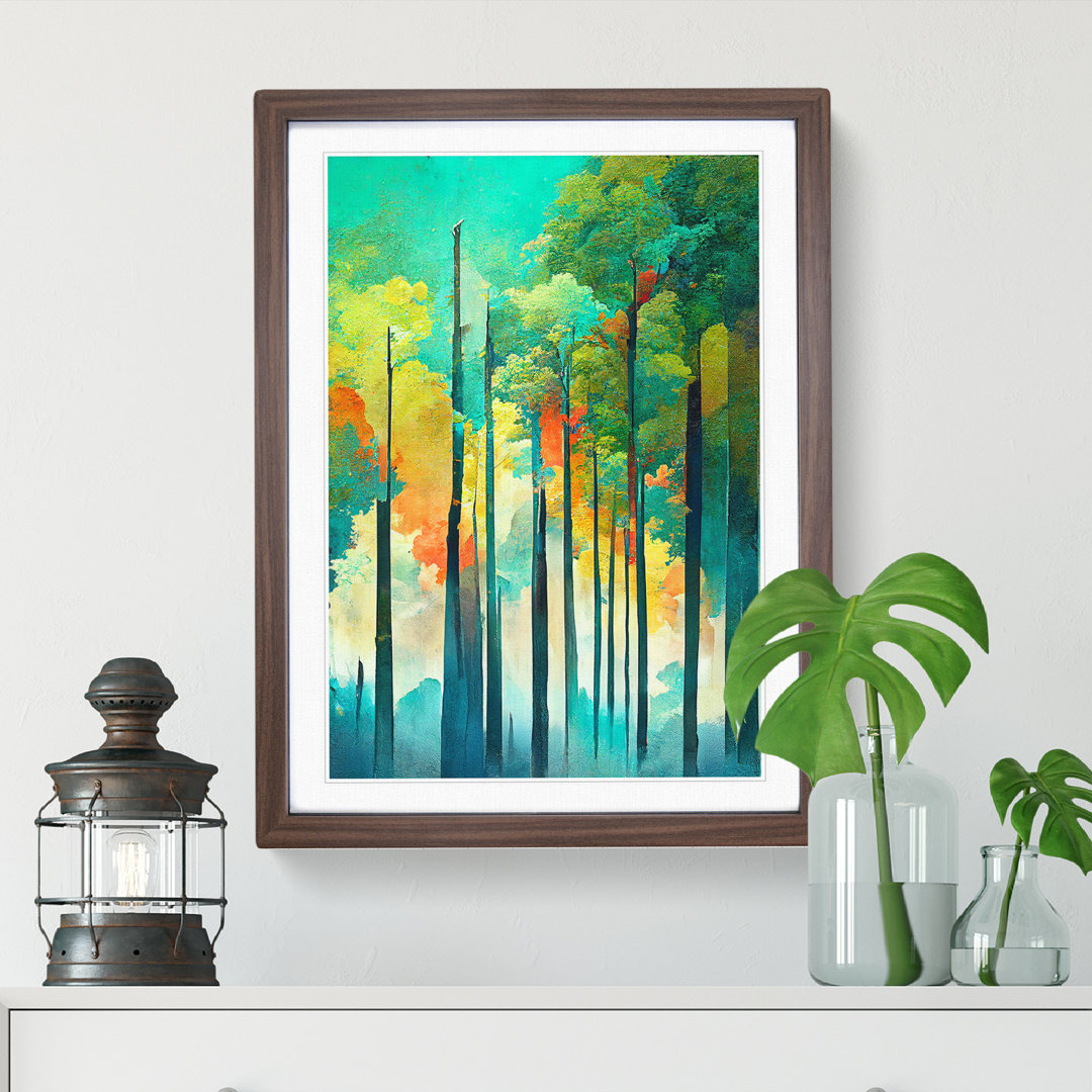 Forest Composition No.6 Abstract - Single Picture Frame Print
