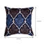 Ensemble de housse de coussin en lin brodé bleu et brun - Décoration de Noël 18 po x 18 po pour canapé-1035212625-1035212654