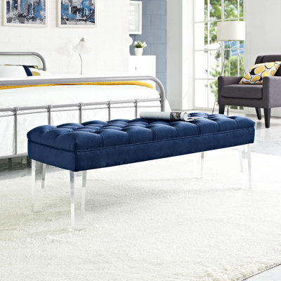 Banc en velours Valet