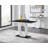 Scottsmoor Modern High Gloss Halo 6 Seater Dining Table Set with Luxury Faux Leather Dining Chairs-1928429077-1928429086