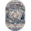 Tapis bleu / beige à motif abstrait Tucson-965752920