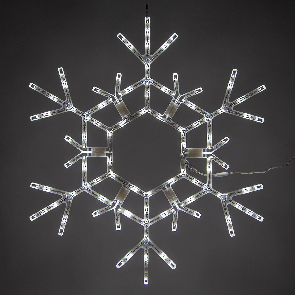 LED Folding Snowflake Lighted Display, 36" H, Cool White
