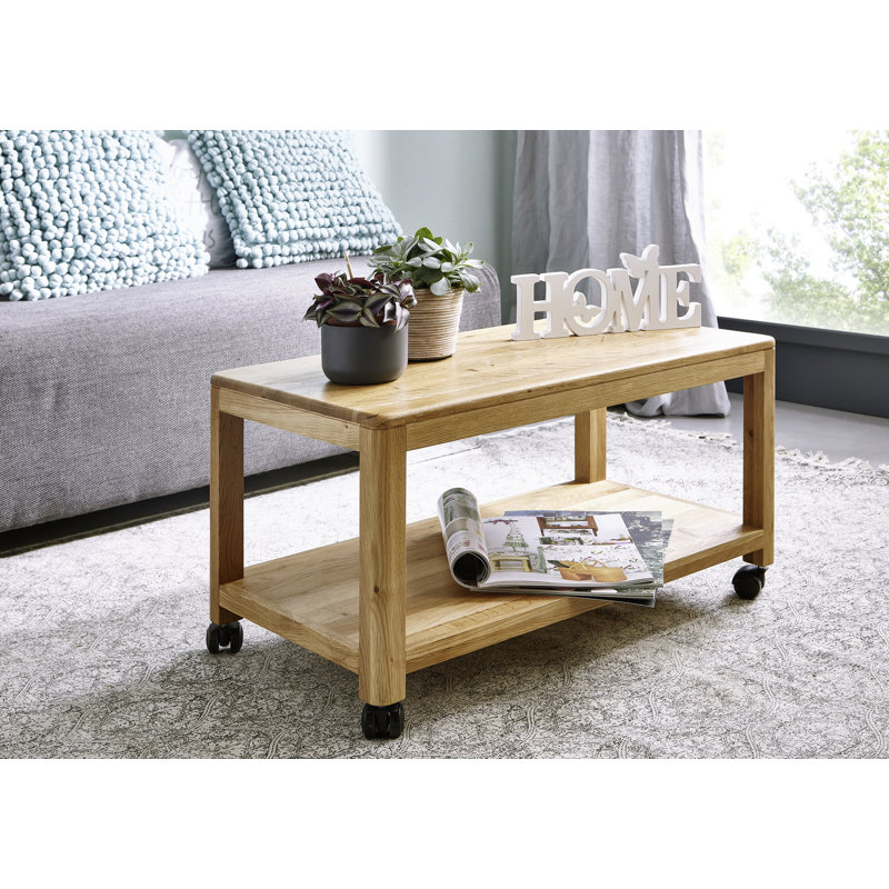 Artemisia Solid Wood Solid Coffee Table with Storage, 40cm H x 75cm W x 40cm D