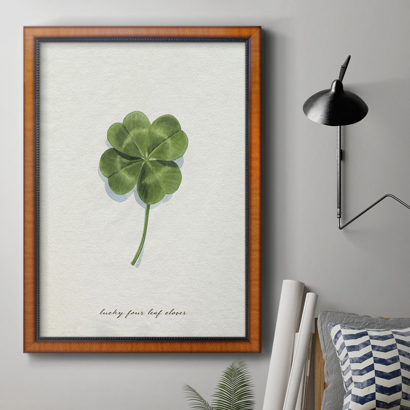" Lucky Charm I " Painting Print, 36" H x 24" W, Honey Pecan