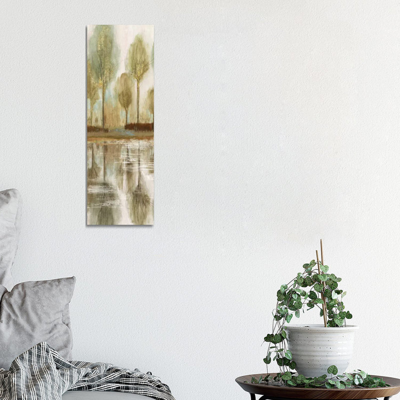 Forest View I by Allison Pearce - Wrapped Canvas Panoramic Painting, 30.48 cm H x 91.44 cm W x 3.175 cm D