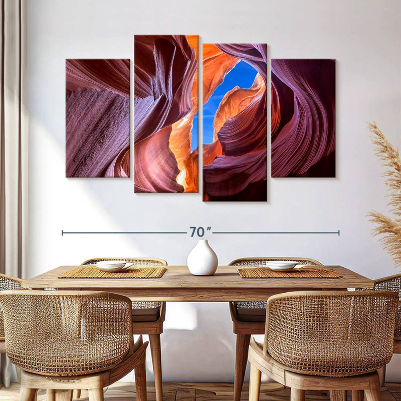 Alvord Iconic Antelope Canyon, H 42 po x l 68 po