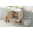 20-Inch Bathroom Vanity With Ceramic Sink