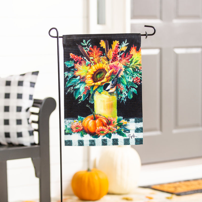 Drapeau de jardin en polyester 18 x 12,5 po Jacobien