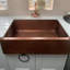 Borough Wharf Markert 550mm W Single Bowl Copper Farmhouse / Apron Kitchen Sink 0
