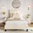 Bed Frame With Headboard Adjustable, Velvet Upholstered  Platform Bed With Headboard-247397674-247397668