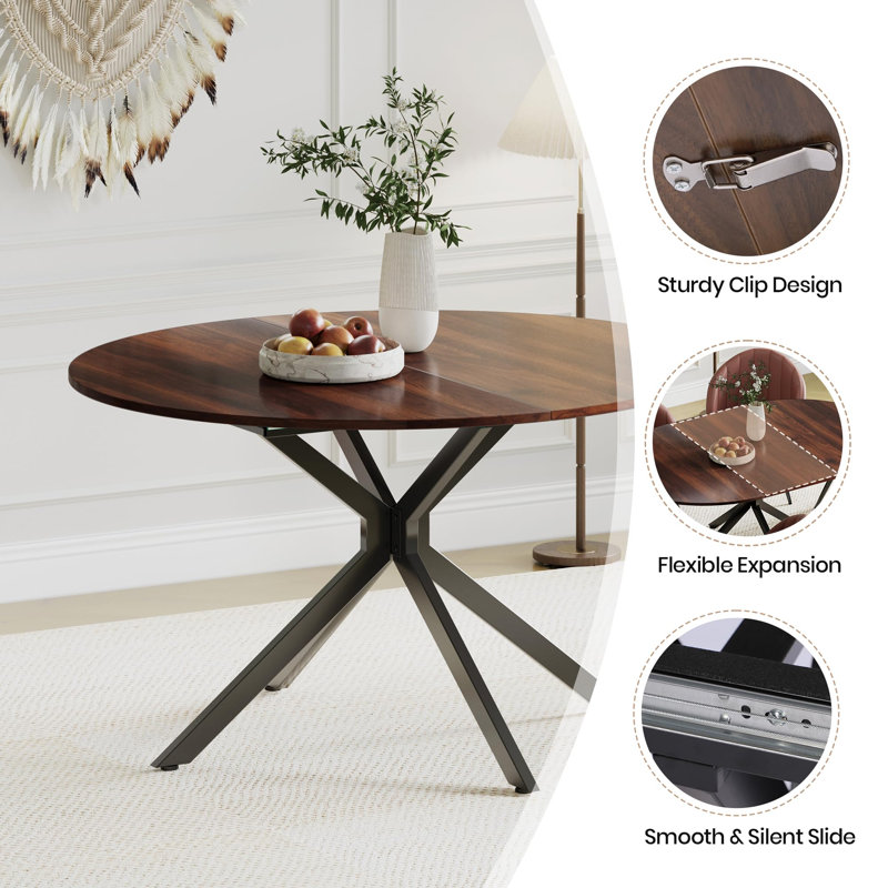 Dining Set, Brown, Brown, Brown / Black
