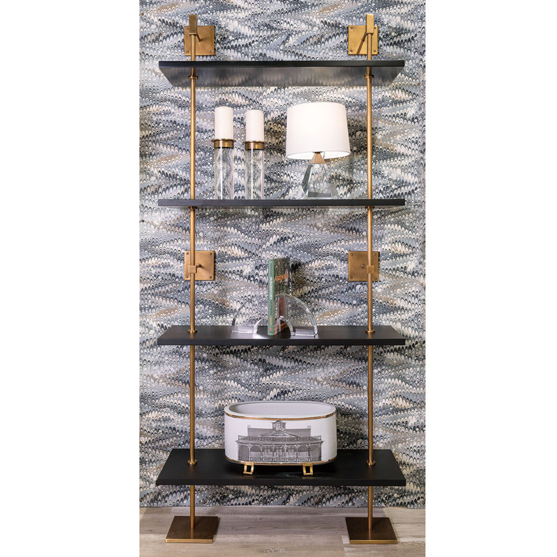 Marais 3 Piece Black Tiered Wall Shelf