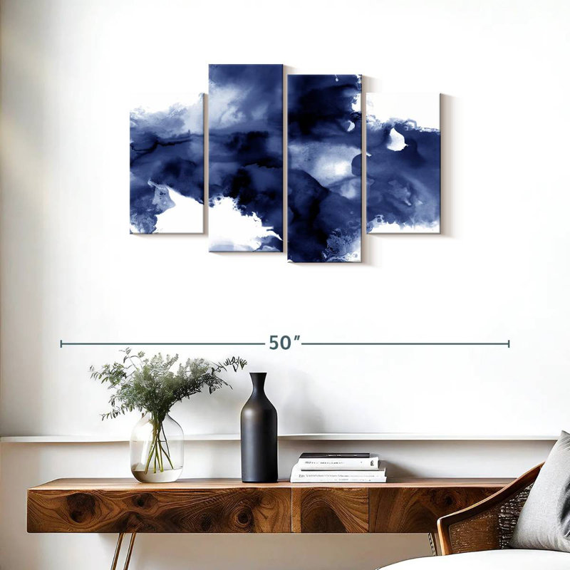 Avery Derive In Indigo I, H 22 po x l 36 po