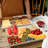 4-Pack Plastic 16" x 11" Large White Serving Trays Set
