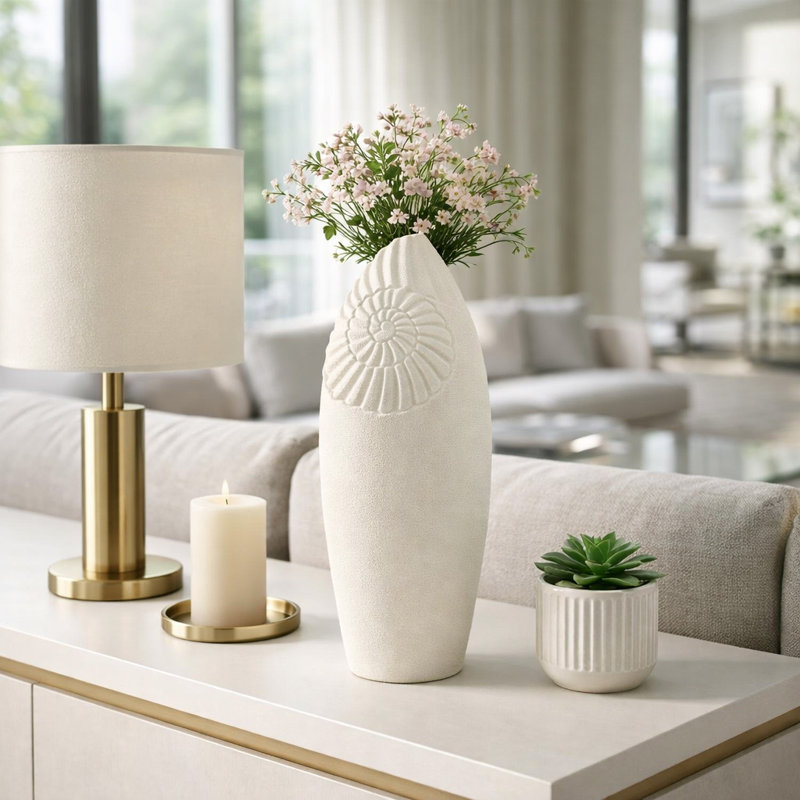 Petit vase 16 "Perry, H 21 po x l 8 po x P 8 po