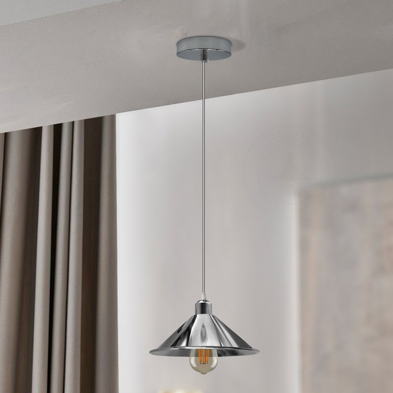 Kovacev 1 - Light Chrome Single Pendant, No
