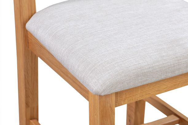 Fordingbridge 50cm H Linen Upholstered Ladder Back Dining Chair
