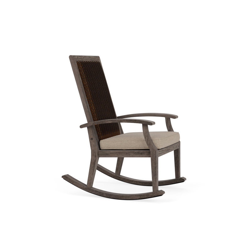 Frontier Outdoor Rocker Chair, Mink, Canvas Natural