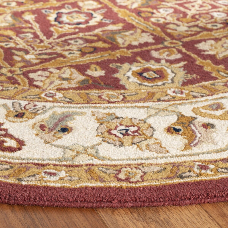 Chelsea Hand Hooked Wool Pile Oriental Rug, Rectangle 3'9" x 5'9"