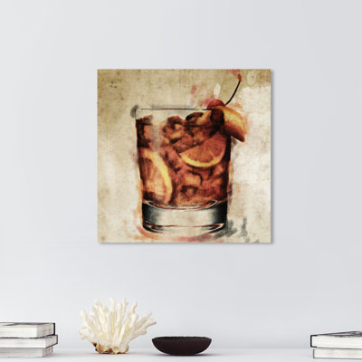 Drinks and Spirits Good Drink Good Time Liquor - reproduction d'art sur toile