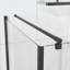 Cabine de douche d'angle sans cadre avec 1/4 po Verre trempé transparent, ouverture pivotante, pour salle de bain moderne