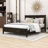  Wood Platform Bed Frame with Headboard-735910703-735910689