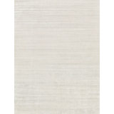 Ambrose Handmade Wool/Bamboo Silk, Beige Area Rug