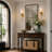 Wallchiere Crackled Glass Armed Sconce