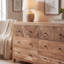 Commode 6 tiroirs en bois massif