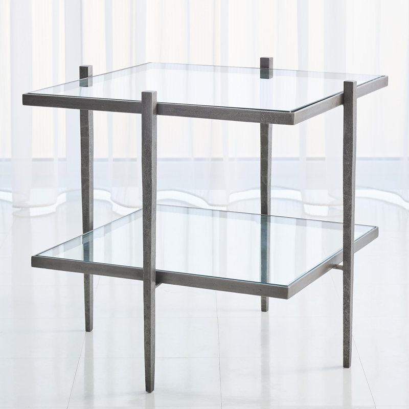 Laforge End Table, Natural Iron