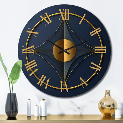 Horloge murale en métal