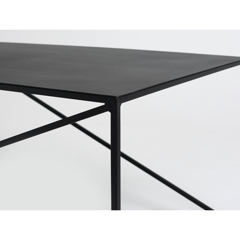 Quiana Frame Coffee Table, H45 x L100 x W60cm, Black