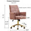 Chaise en velours côtelé - Base dorée et support en S pour votre quotidien-1588602547