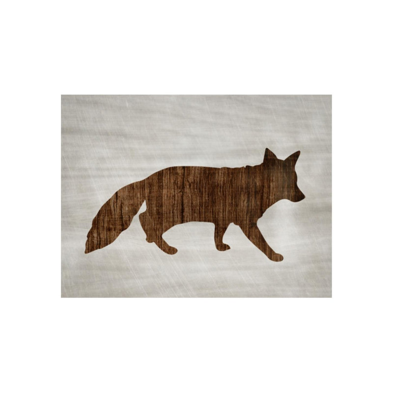 Wood Wildlife II Print by Isabella Burton, Image Brush Gel, 24" H x 32" W x 1.5" D