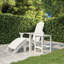 Raunds Square Metal Outdoor Side Table , 38cm cm W 38cm cm D-1842010096