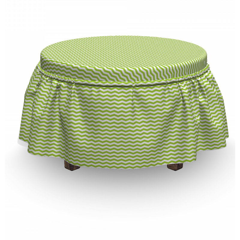 Housse pour repose-pieds zigzag lines
