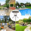 23.6"Patio Bistro Table, 2" Umbrella Hole-789170266
