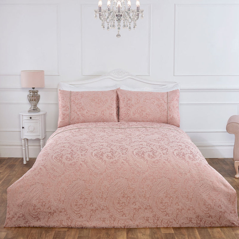 Cotton Blend Paisley Duvet Cover Set, Double Bed (200 x 200 cm)