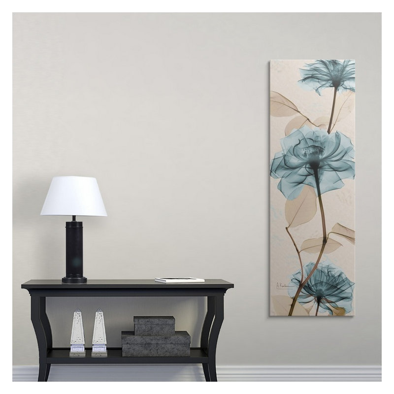 Manigault 'Kiranjit Roses - reproduction de photo, H 36 po x l 12 po x P 1,5 po, Toile