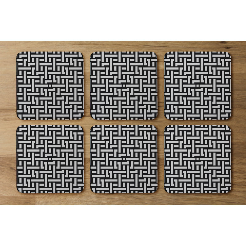 Square 6 Piece Coaster Set