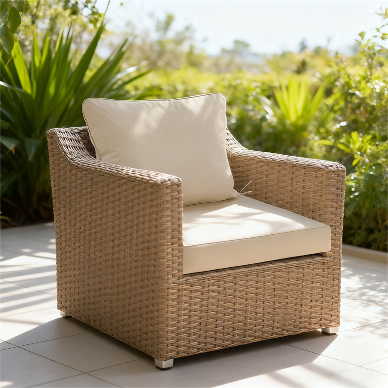 Outdoor 6'' Seat / Back Cushion, Beige