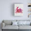 Crab 1 Pink Rainbow Splash by Fab Funky - Wrapped Canvas Print