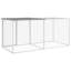 Cage à volaille en acier galvanisé gris clair 80 x 39 x 35,4 po