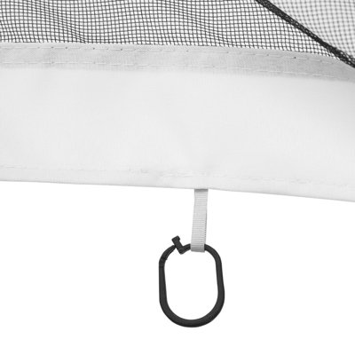 10' X 12' Patio Gazebo Netting Replacement Sidewall, White - From And Debris, Simple Installation Steps Sidewall Replacement, Keep Out Outdoor Space Tidy, Process
