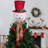 21.5'' Polyester Snowmen Lighted Tree Topper