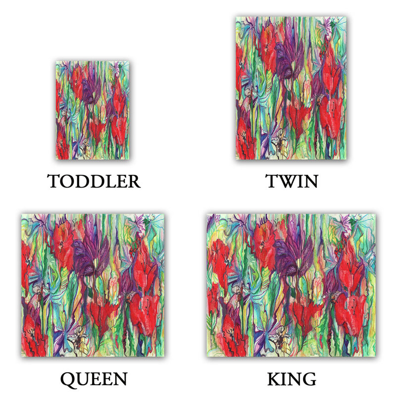 Polyester Abstract Duvet Cover, 1 Queen Duvet Cover + 2 Standard Shams