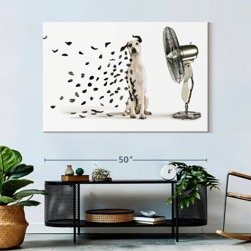 Windblown Dalmatian Spots Canvas Print, 51" H x 34" W x 1.25" D
